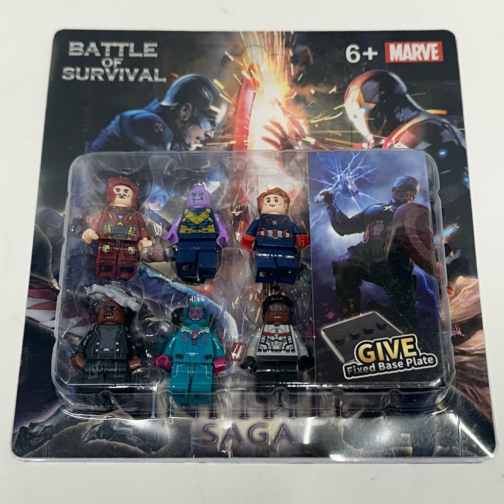 Marvel Avengers Mini Figures Set 6Pcs Superhero Building Block Style w/ Box NEW